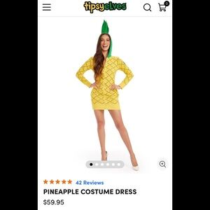 Tipsy Elves Pineapple Dress costume